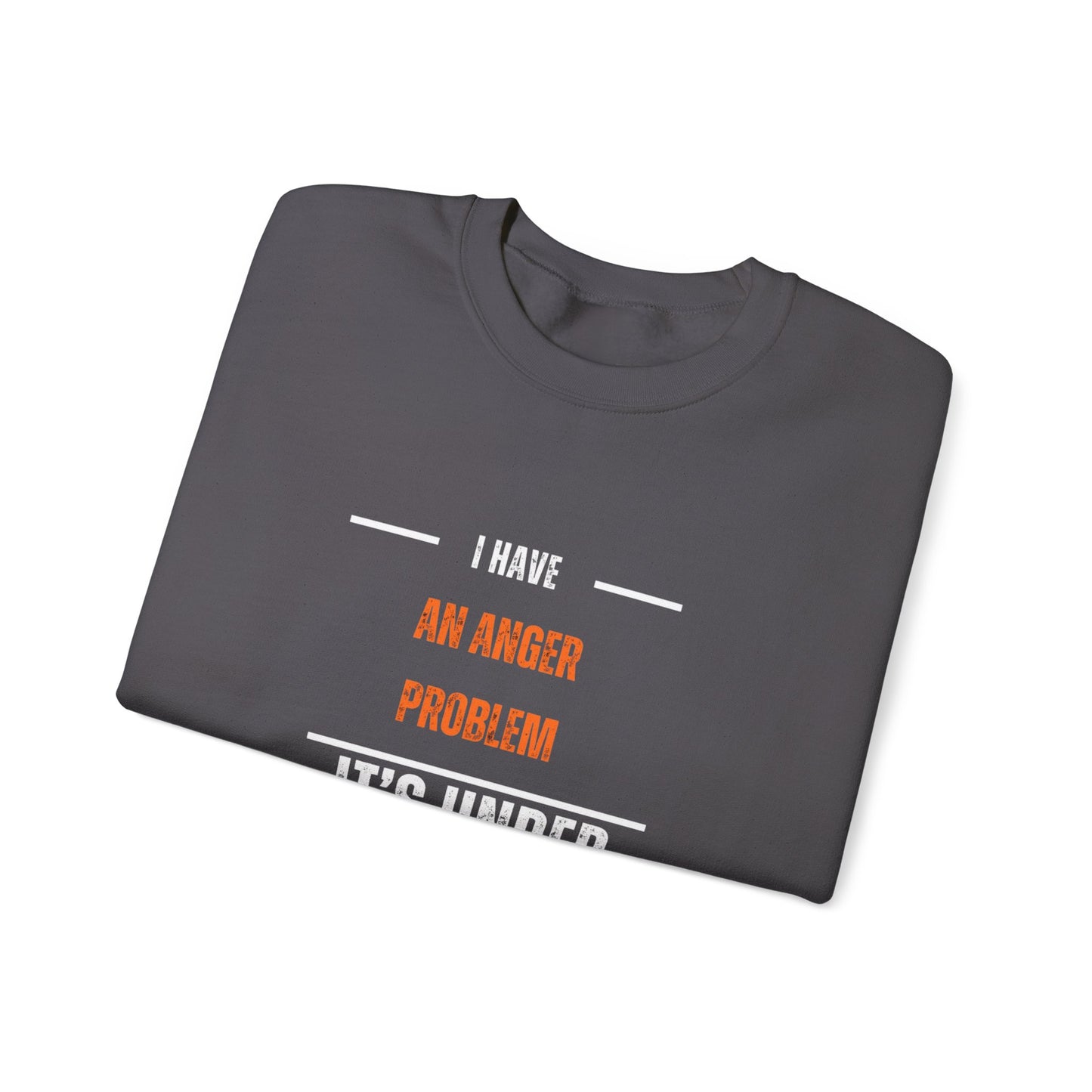 Humorous Anger Management Crewneck Sweatshirt for Unisex