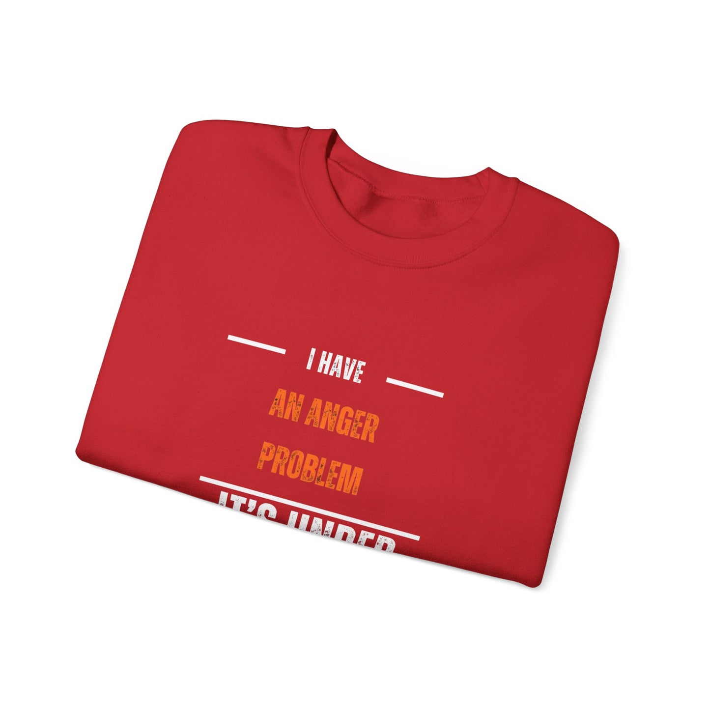Humorous Anger Management Crewneck Sweatshirt for Unisex