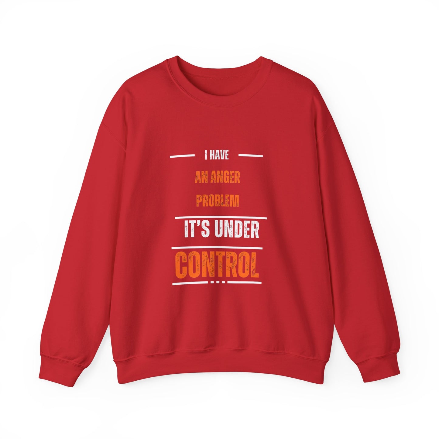 Humorous Anger Management Crewneck Sweatshirt for Unisex