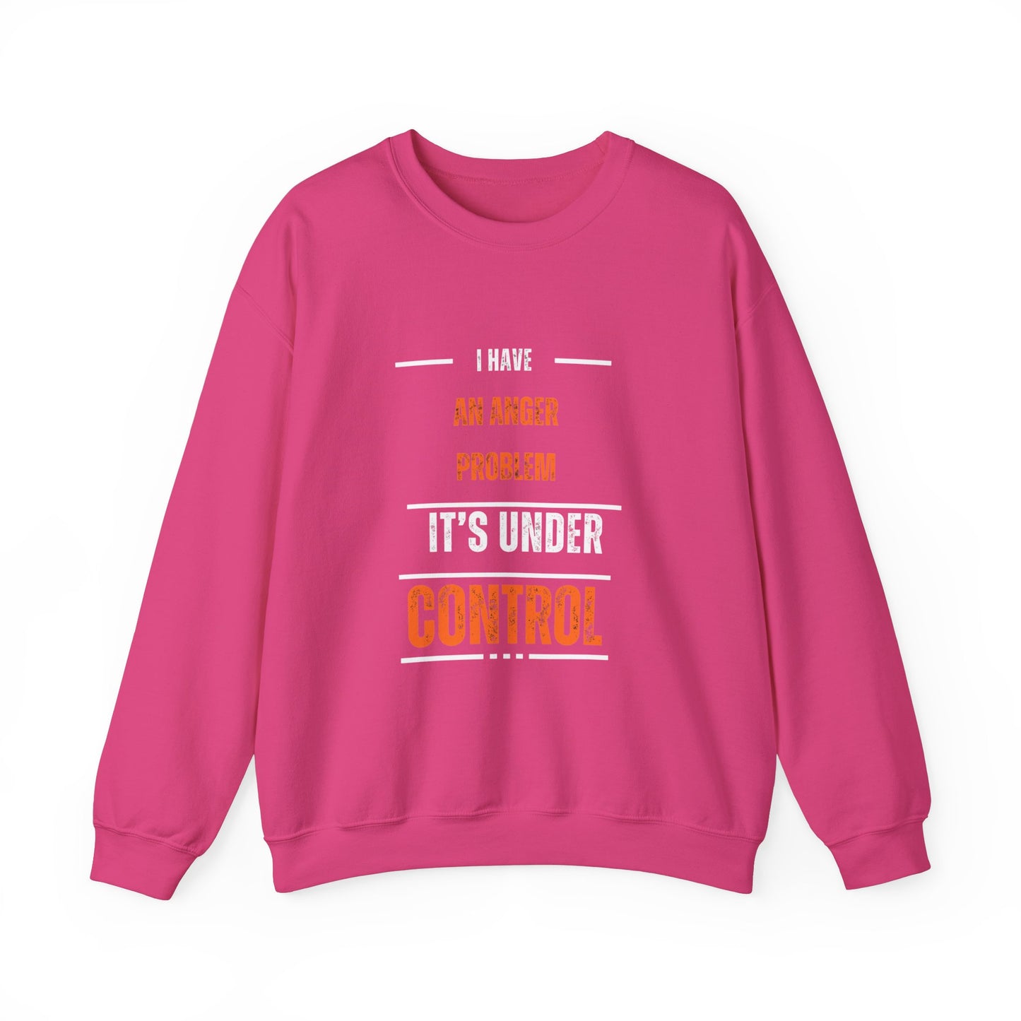 Humorous Anger Management Crewneck Sweatshirt for Unisex