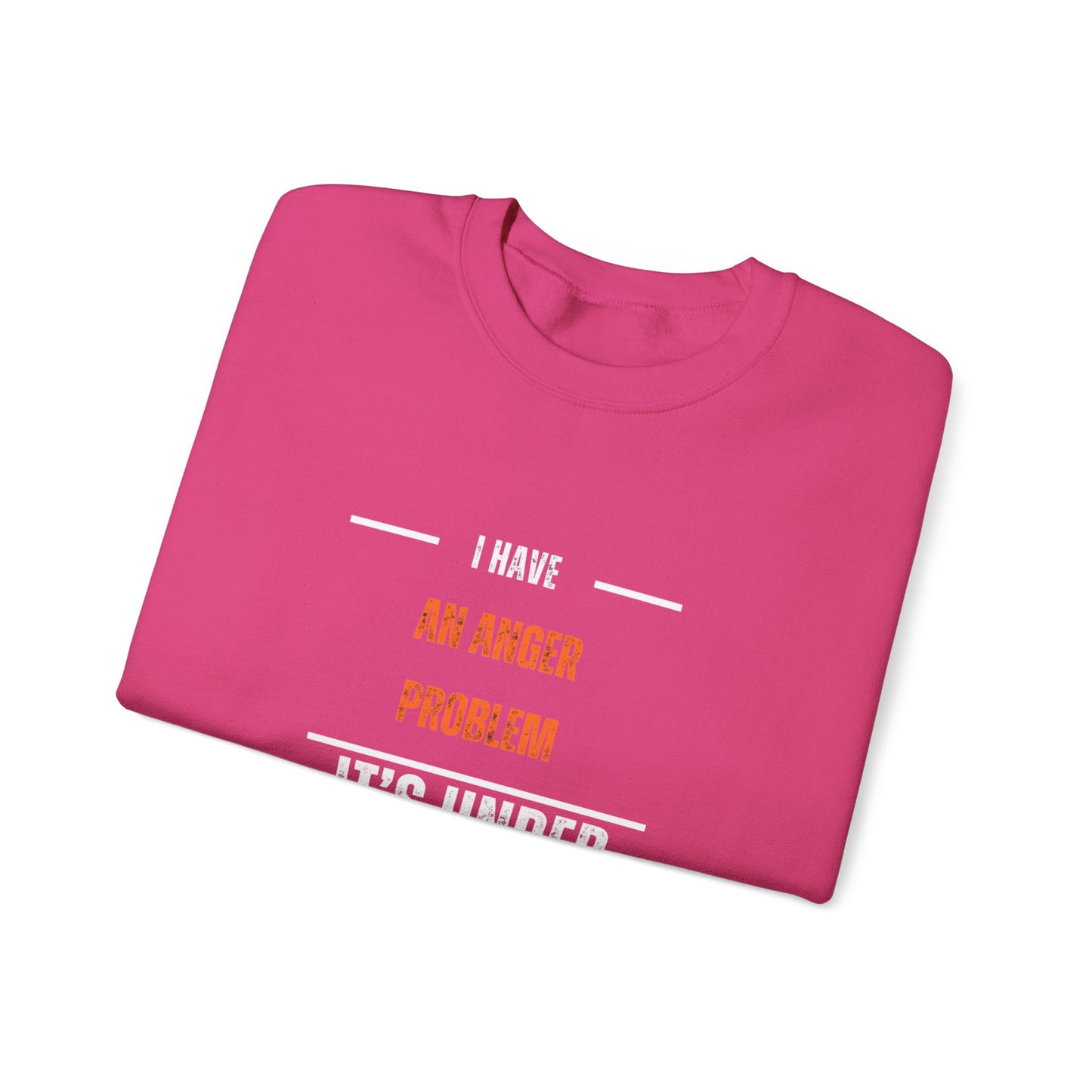 Humorous Anger Management Crewneck Sweatshirt for Unisex