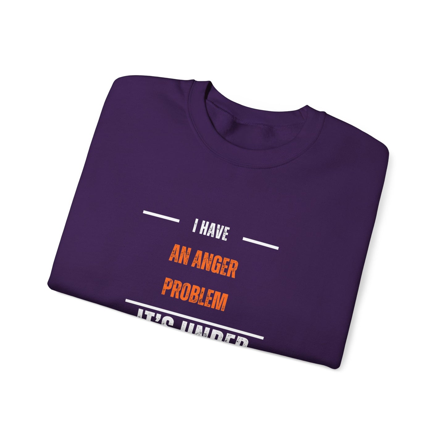 Humorous Anger Management Crewneck Sweatshirt for Unisex