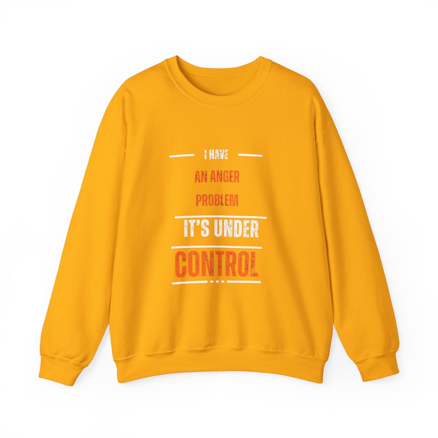 Humorous Anger Management Crewneck Sweatshirt for Unisex