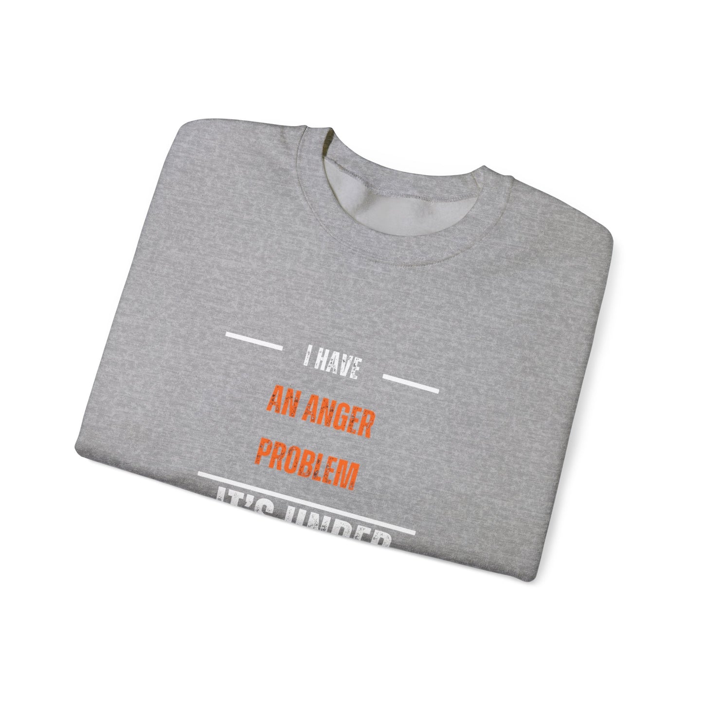 Humorous Anger Management Crewneck Sweatshirt for Unisex