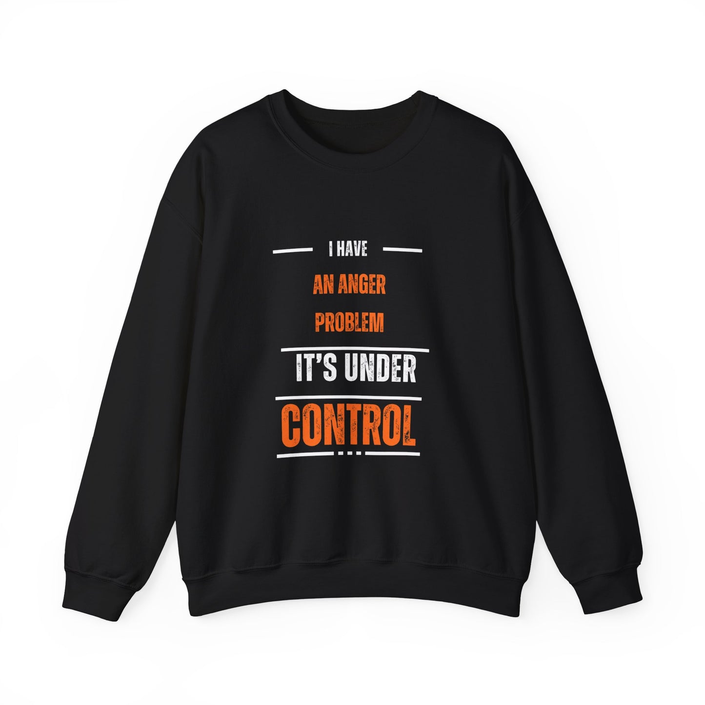 Humorous Anger Management Crewneck Sweatshirt for Unisex