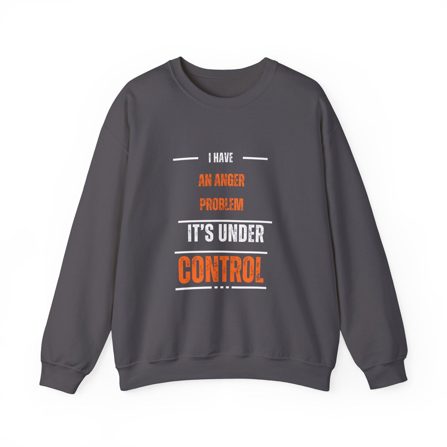 Humorous Anger Management Crewneck Sweatshirt for Unisex