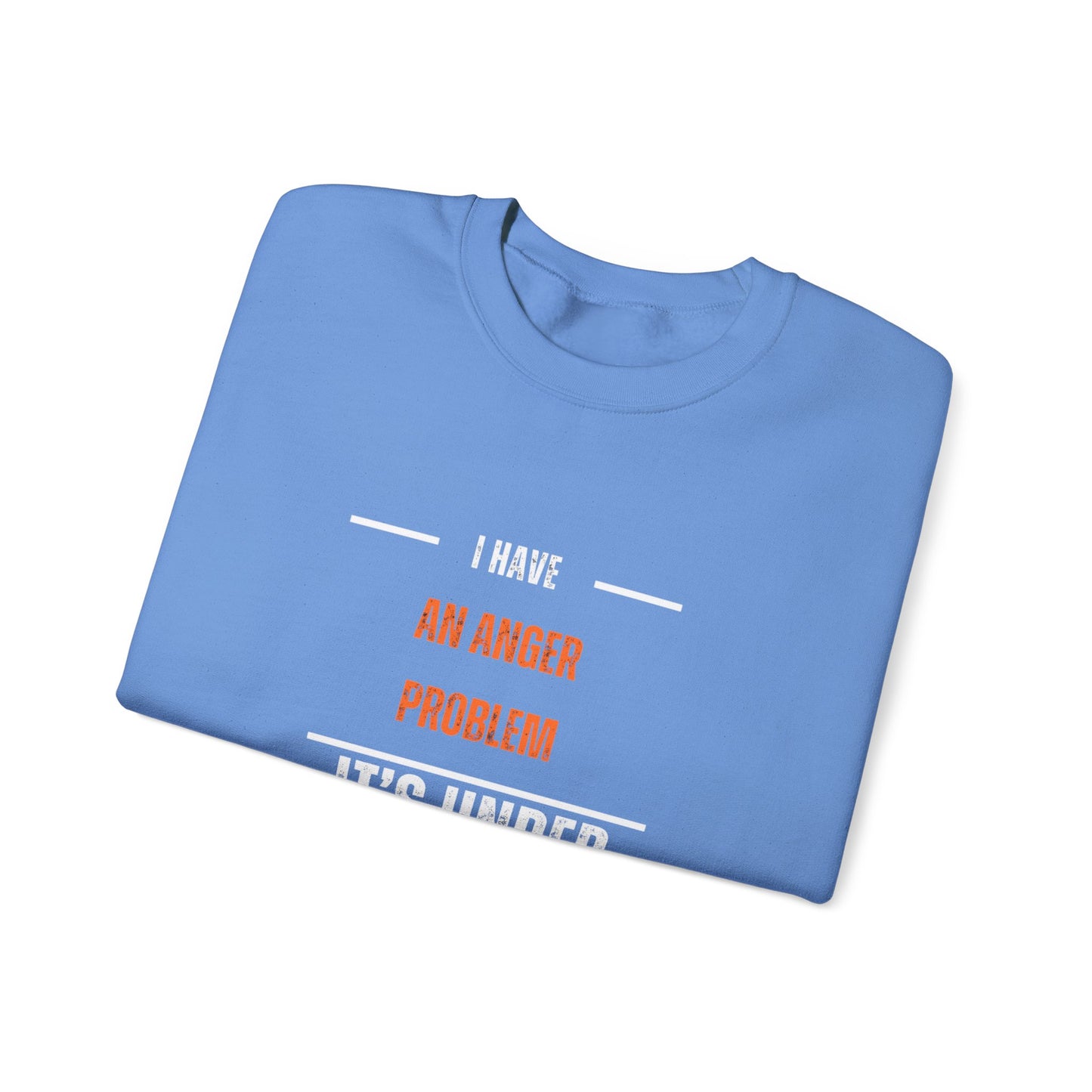 Humorous Anger Management Crewneck Sweatshirt for Unisex