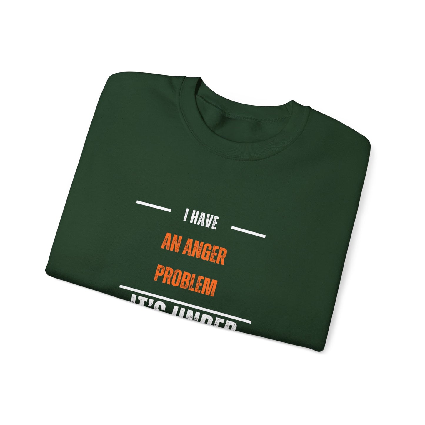 Humorous Anger Management Crewneck Sweatshirt for Unisex