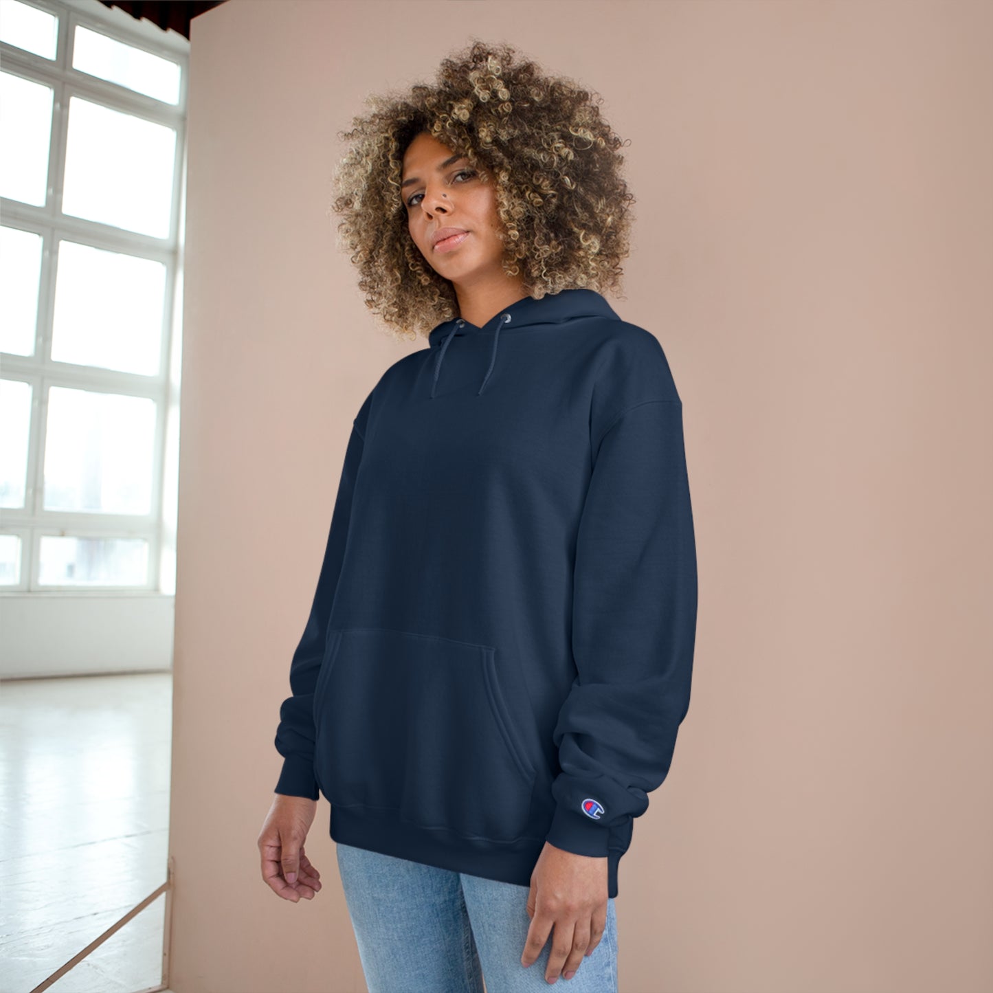 Karma Motivational Hoodie – Stylish Black Champion Sweatshirt with Inspiring Quote