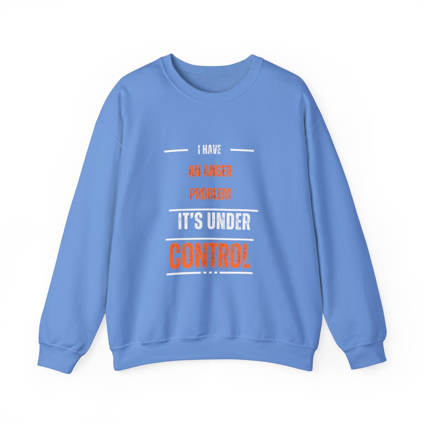 Humorous Anger Management Crewneck Sweatshirt for Unisex