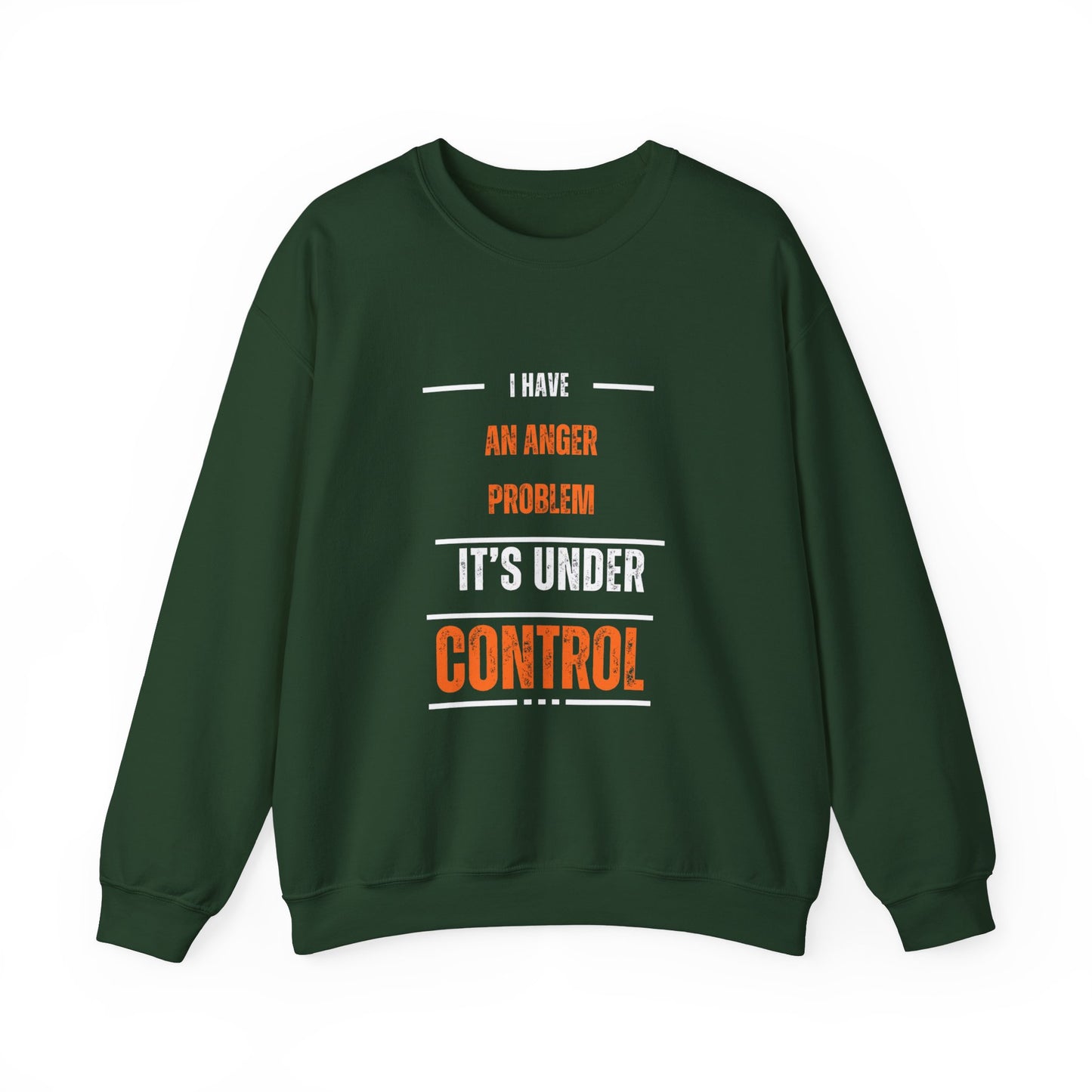 Humorous Anger Management Crewneck Sweatshirt for Unisex