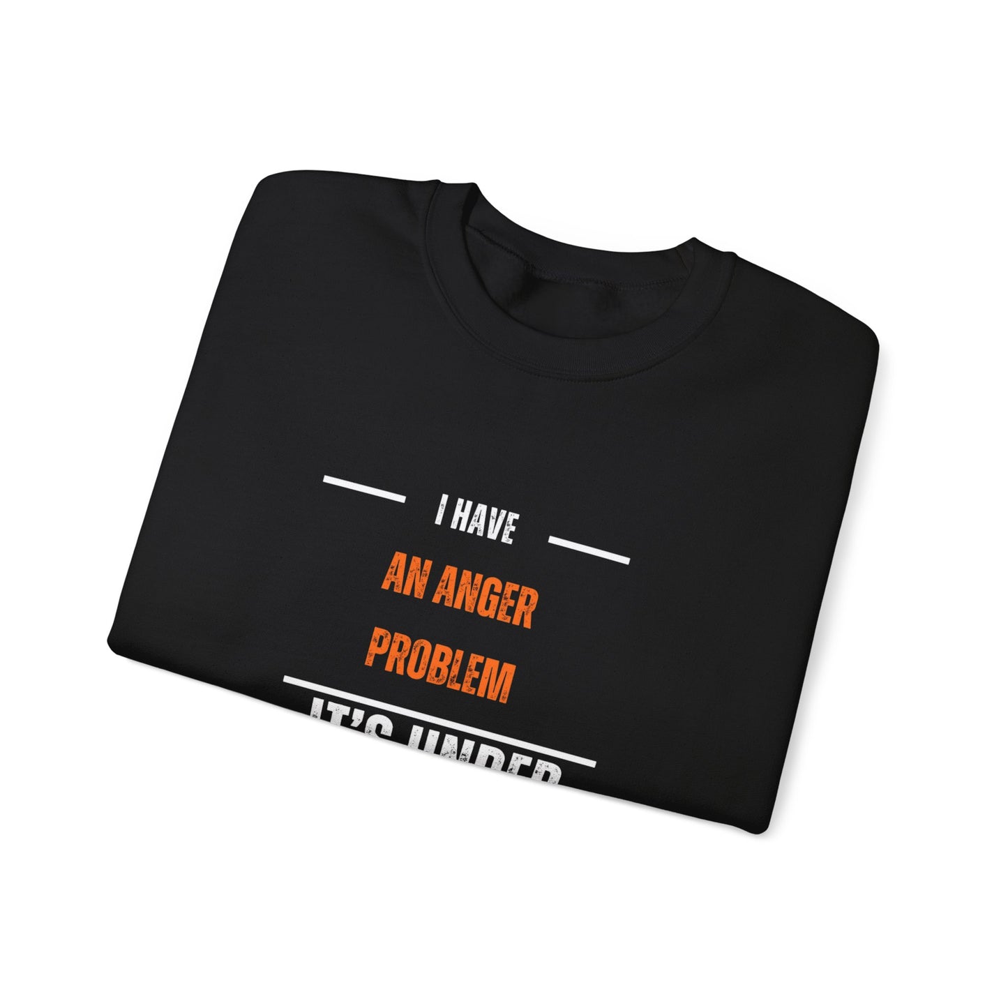 Humorous Anger Management Crewneck Sweatshirt for Unisex